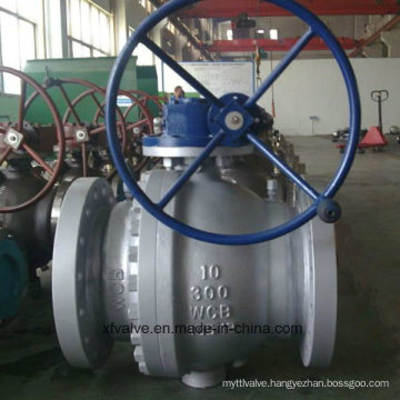 3PC Full Bore Worm Gear Operation Ball Valve